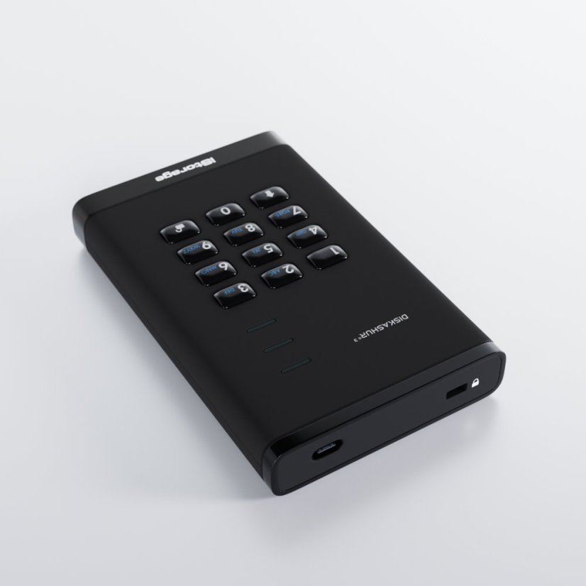 diskAshur3 (HDD) - Kapacita: 4 TB, Barva: Černá