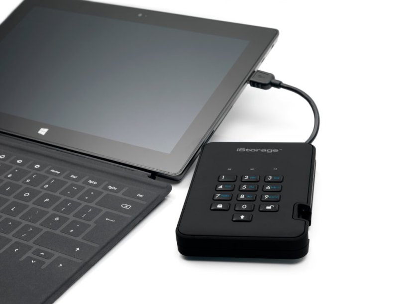 diskAshur2 (HDD) - Kapacita: 1 TB, Barva: Červená